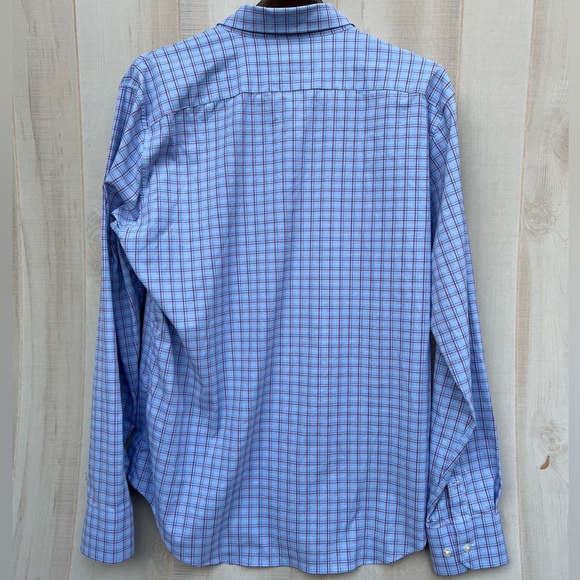 Bonobos Slim Fit Shirt Blue & Red Plaid Button Down Mens Large - Picture 7 of 8